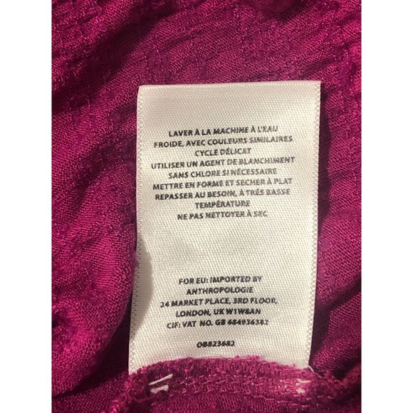 Anthropologie Akemi + Kin Women's Top Sleeveless Embroidered Purple Size S - Picture 7 of 7